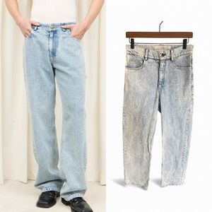 Tanner Fletcher Acid Wash Straight Leg Unisex Jeans
